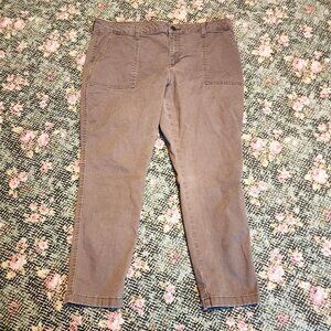 Lee Women's 18 Med Green Jeans denim pants Tapered Leg Regular Fit Mid Rise #567